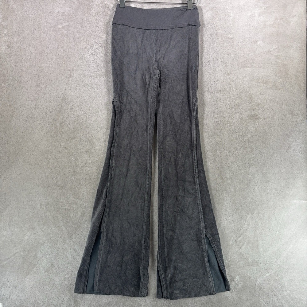 Free People Movement Superfly Flare Pants Womens XS Gray High Rise Yoga Active - Picture 2 of 9